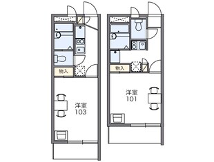 レオパレスＺｅｐｈｙｒの物件間取画像